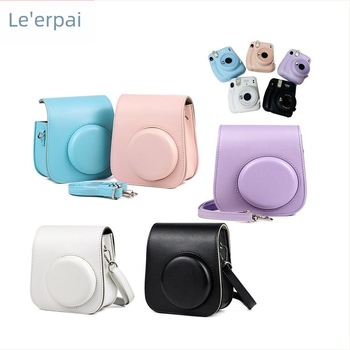 Instax Mini11/Mini9/Mini8 kameratáska, PU bőr, kereszttás stílus, vízálló, belső szintetikus bőr bélés, kompatibilis az Instax Mini sorozattal