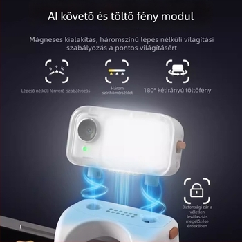 Mobiltelefonos gimbal stabilizátor – anyag: ötvözet+ABS, Vast márka, 2024-ben piacra került, kompatibil mobiltelefonokkal