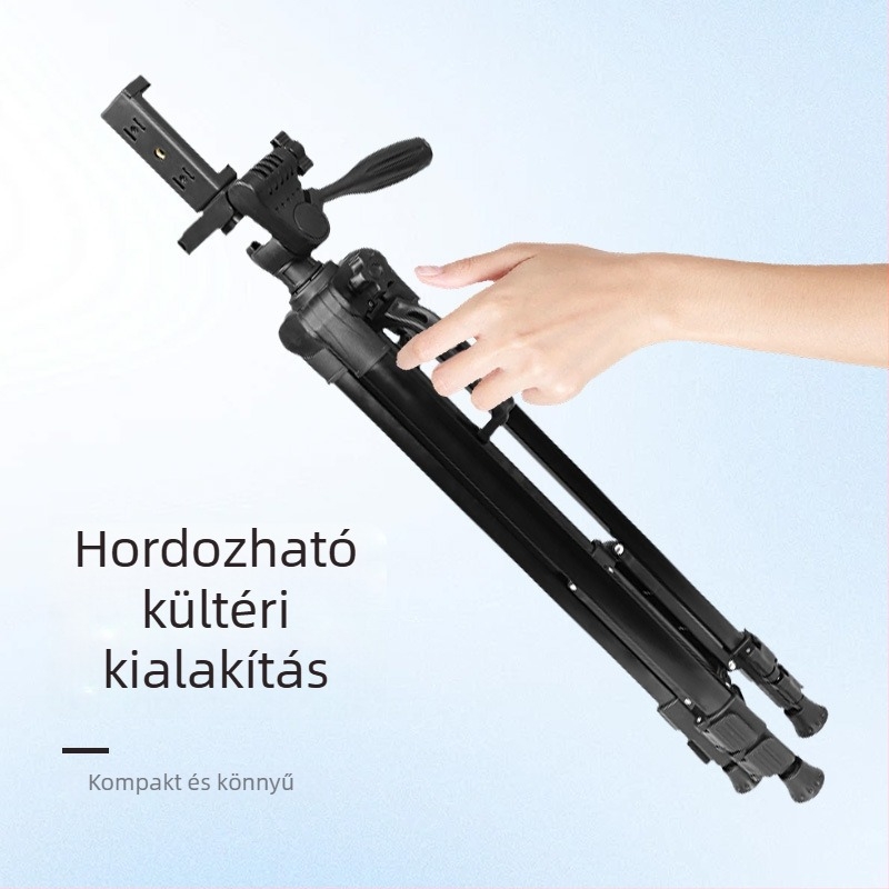 Asztali trípod 3D PTZ-vel, acél szerkezet, teherbírás 3 kg, gyorskioldó lemez