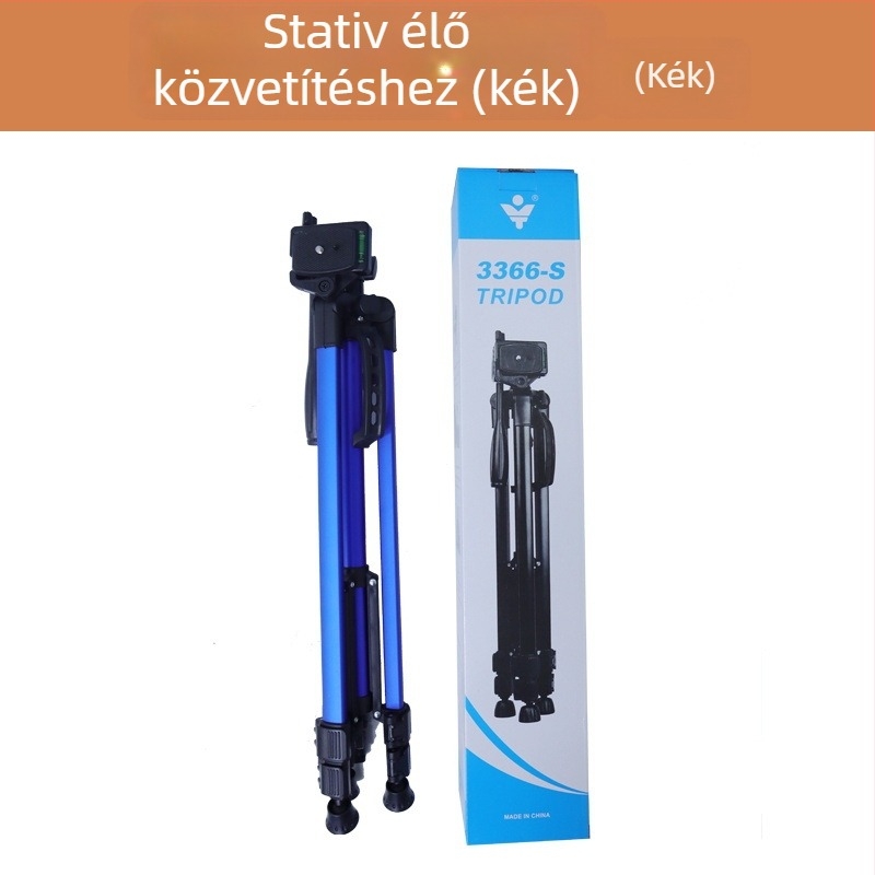 Asztali trípod 3D PTZ-vel, acél szerkezet, teherbírás 3 kg, gyorskioldó lemez