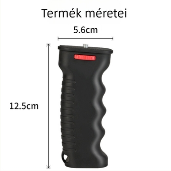 Kézi stabilizátor kamerához LED töltőfénnyel – GoPro/DSLR kompatibil, műanyag, terhelhetőség max. 2 kg