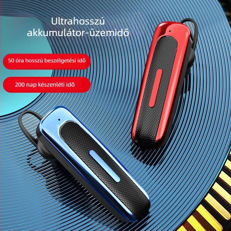 Vezeték nélküli Bluetooth fejhallgató 5.0, egyoldalas, autóhoz illő kompakt kialakítás, kihangosító hívások, hosszú üzemidő, IPX4 vízálló, alacsony késleltetés sportokhoz