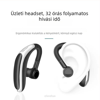 Igazi vezeték nélküli Bluetooth fülhallgató fülre akasztó dizájnnal, Bluetooth 5.0, zajszűrés, gyors töltés