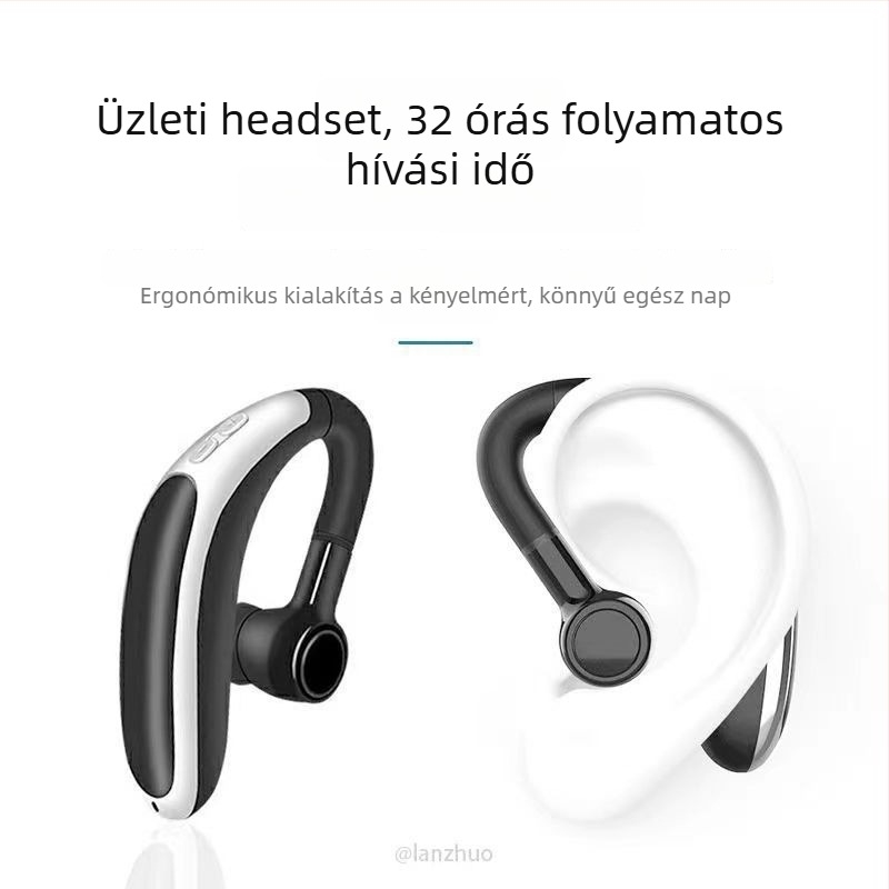 Igazi vezeték nélküli Bluetooth fülhallgató fülre akasztó dizájnnal, Bluetooth 5.0, zajszűrés, gyors töltés