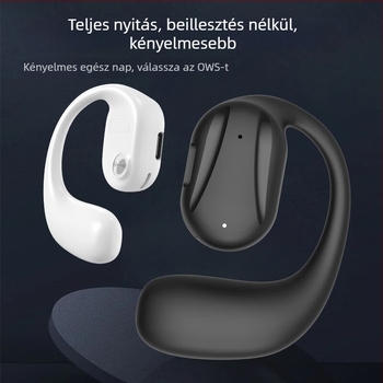 Egyszeroldali vezeték nélküli Bluetooth fülhallgató, fülcsipeszes, fülre helyezhető, Bluetooth 5.0, 10 m hatótáv, sportos stílus, 4–8 óra akkumulátoridő