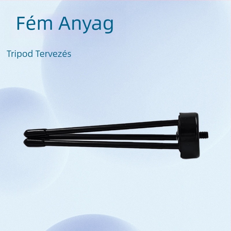 Asztali kamera- és telefon tartó állvány, 1/4-es menet, fémből készült pan–tilt fej