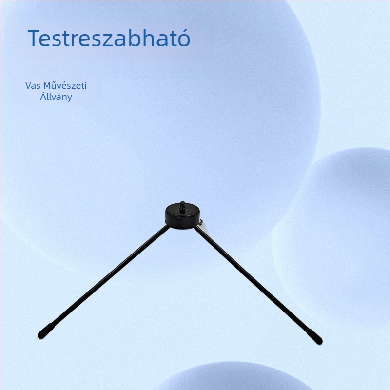 Asztali kamera- és telefon tartó állvány, 1/4-es menet, fémből készült pan–tilt fej