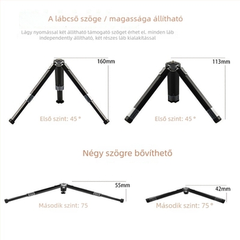 Asztali kameraállvány - Lazy man bracket, alumíniumötvözet, testreszabási lehetőség, általános stílus
