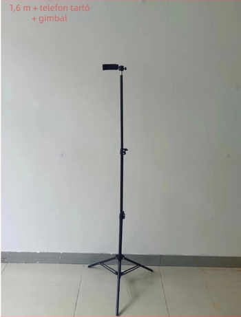 Háromrészes acéllábú állvány PTZ ball head-tel, teher 2-5 kg