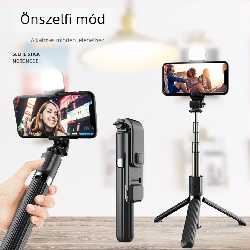 L03 Bluetooth Selfie Bot GoPro-hoz, Univerzális Tripod, Alumínium Ötvözet, Távirányító, Rezgéscsillapítás