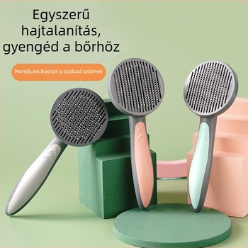 Bei Le műanyag öntisztító szőrzet eltávolító fésű macskáknak és kutyáknak