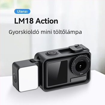 Ulanzi MT-09 Mini Kiterjesztett trípod DJI Action 6/5 Pro/4 – ABS + alumínium, 3 részes, teherbírás 1 kg, súly 74 g, összecsukott magasság 12,7 cm