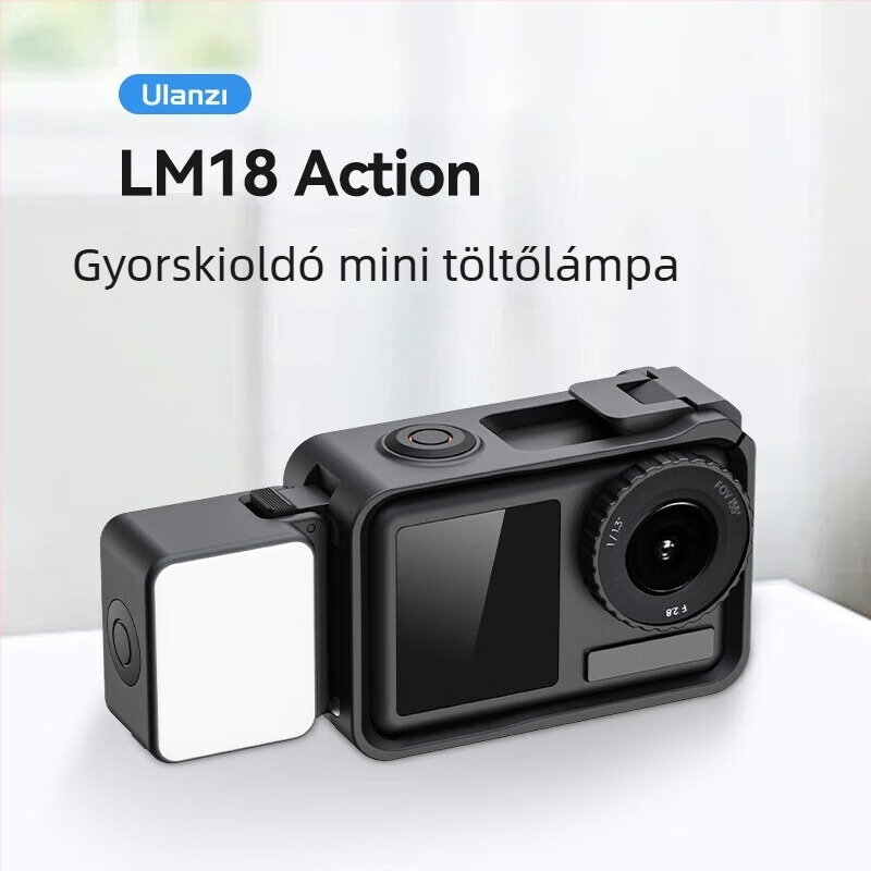 Ulanzi MT-09 Mini Kiterjesztett trípod DJI Action 6/5 Pro/4 – ABS + alumínium, 3 részes, teherbírás 1 kg, súly 74 g, összecsukott magasság 12,7 cm