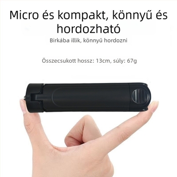 Teleszkópos asztali állvány – mini fotó/videó tripod telefonhoz vagy kamerához, projektor alap, élő közvetítés