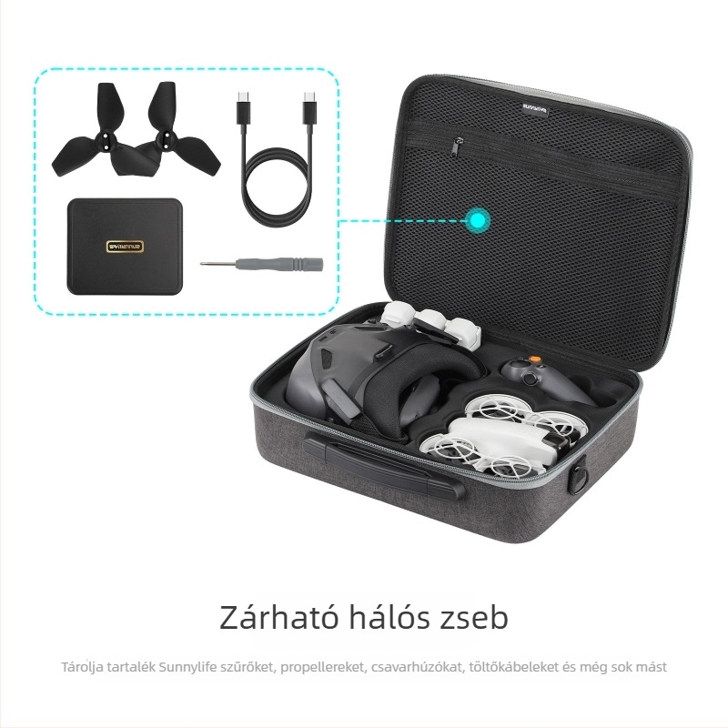 Sunnylife NEO2 tároló táska N3 mozgásérzékelős szemüvegekhez, PC tok NE-B936/B937