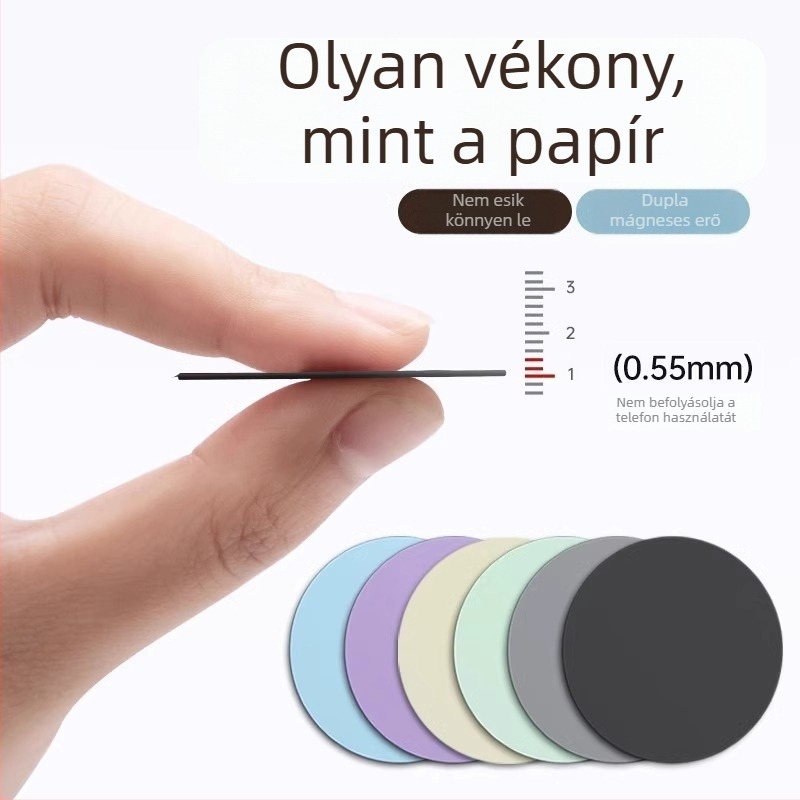Autós telefon tartó mágneses lemez - ultra vékony mágneses lemez (Time • ötvözet • 2018 tavasz • Uniszex)