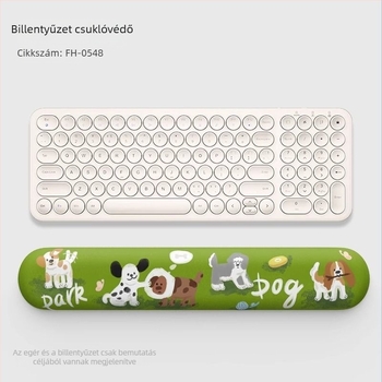 Egérpad csuklótámasz – természetes gumi, egyoldalas, laptophoz és billentyűzethez, logónyomás elérhető