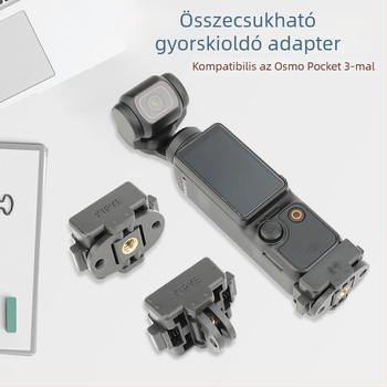 Osmo Pocket 3 gyorskioldó asztali állvány tartozékok; modell OP3-AD824; anyag: műanyag és alumíniumötvözet; kompatibil Osmo Pocket 3