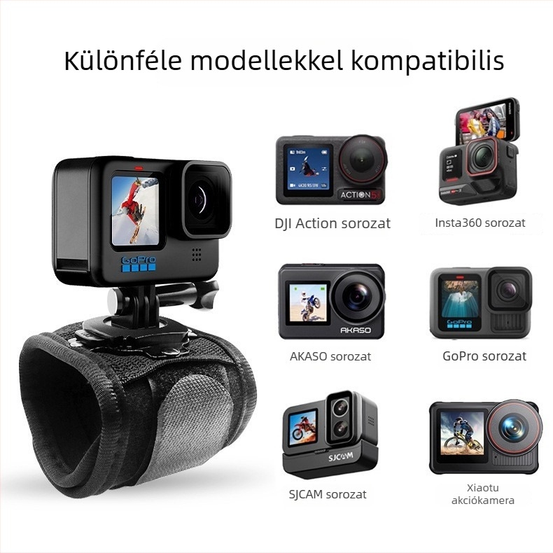 GoPro csuklópánt DJI Action 3/4/5 kamerákhoz, Shadow Stone 360 gyorskioldóval, hordozható és stabil