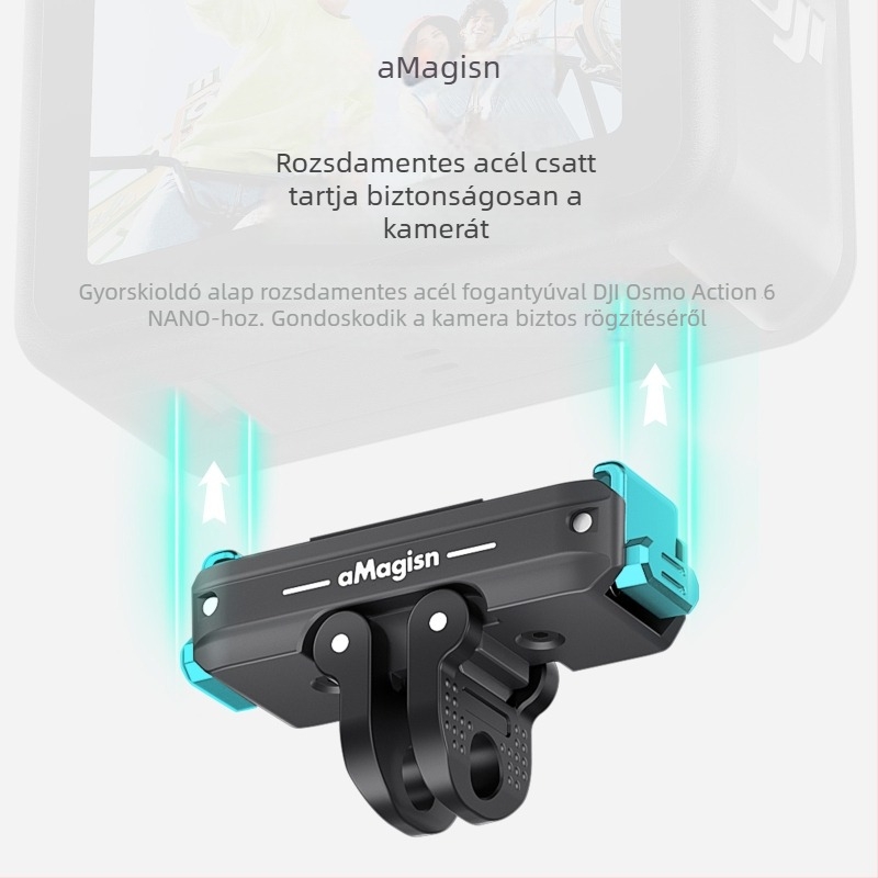 Kétszárnyú mágneses gyorskioldó 2.0 készlet az Osmo Action 6/Nano számára, alumíniumötvözet