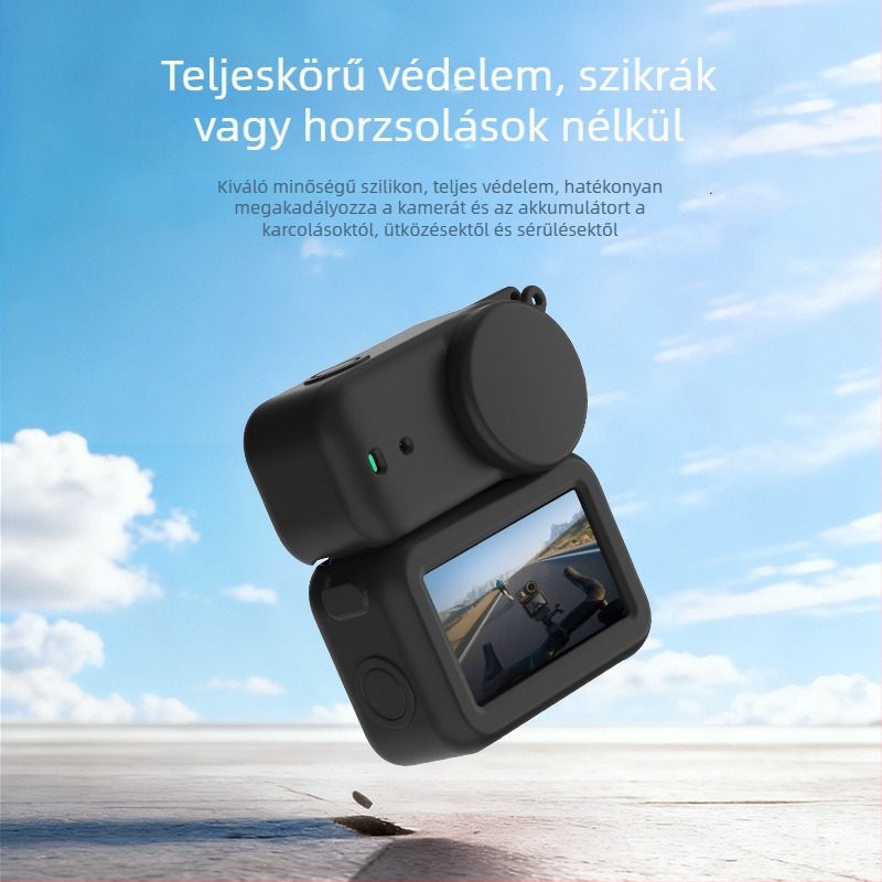 Objektív- és testvédő tok DJI Osmo Nano-hoz – szilikon védőburkolat, modell DJIOSMONano; Kompatibil DJIOSMONano; Tartalmaz objektív védőtokot és testvédő tokot