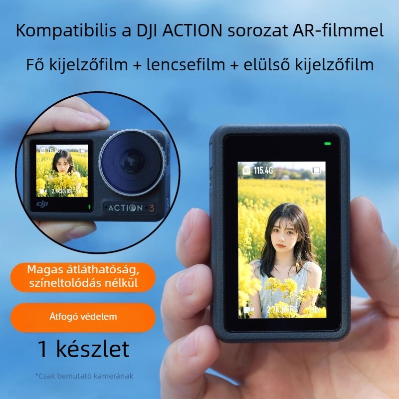 DJI Action 5 Pro kamera AR anti-reflexiós fólia