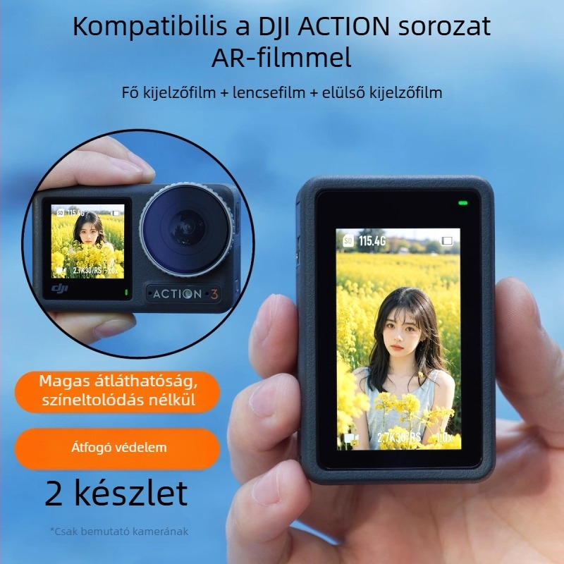 DJI Action 5 Pro kamera AR anti-reflexiós fólia