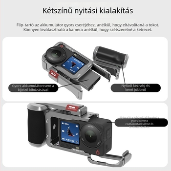 Alumíniumötvözetű nyúlketrec DJI Action6 street fogantyúhoz, bővíthető selfie-stick, logónyomás támogatott