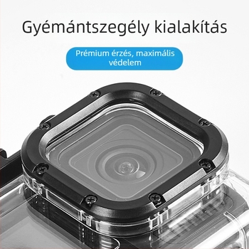 GoPro HERO12/11/10/9 vízálló védőhéj alap és csavarokkal, ZH2016, anyag PC+316SS