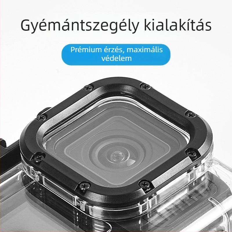 GoPro HERO12/11/10/9 vízálló védőhéj alap és csavarokkal, ZH2016, anyag PC+316SS