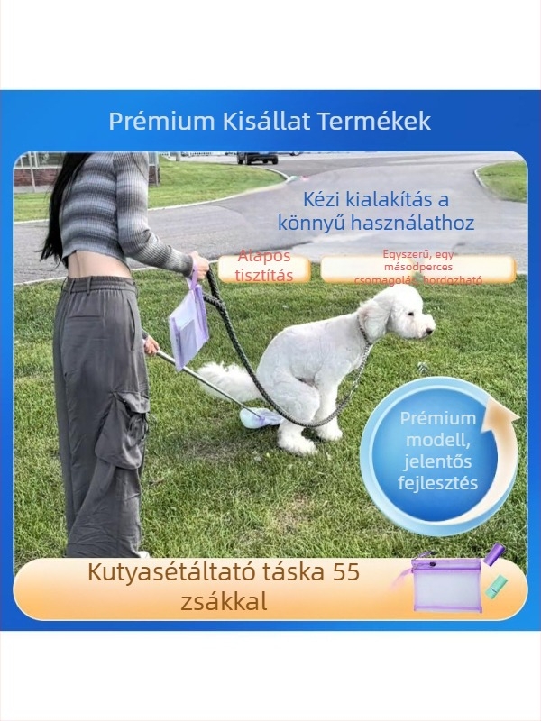 Kutyapiszok összegyűjtő sétákhoz zacskókkal (Kategória: Egyéb; Importálás: Nem; Eredet: Egyéb; Doboz mennyiség: Egyéb)