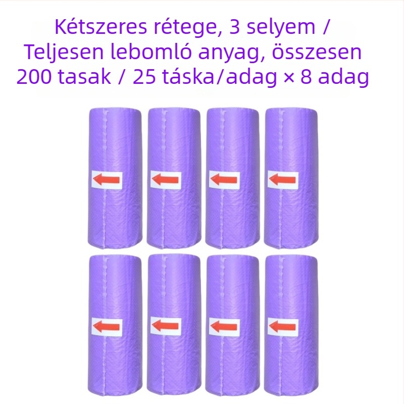 Kutyapiszok összegyűjtő sétákhoz zacskókkal (Kategória: Egyéb; Importálás: Nem; Eredet: Egyéb; Doboz mennyiség: Egyéb)