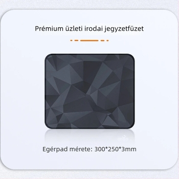 Óriás méretű gamer egérpad varrott éllel, egyedi logóval, AOCC-stílus, anime-karikatúra dizájn