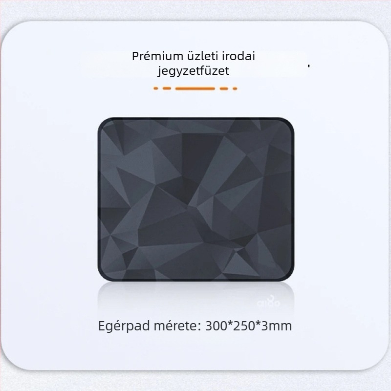 Óriás méretű gamer egérpad varrott éllel, egyedi logóval, AOCC-stílus, anime-karikatúra dizájn