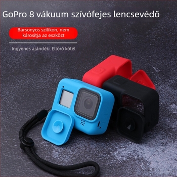 GoPro Hero8 szilikon védőtok lencsetakaróval