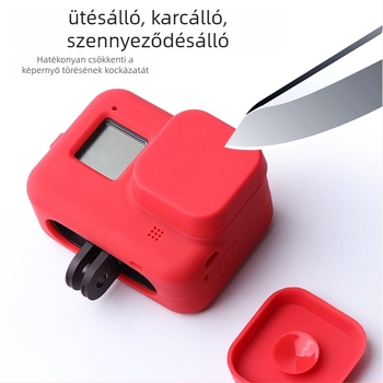 GoPro Hero8 szilikon védőtok lencsetakaróval