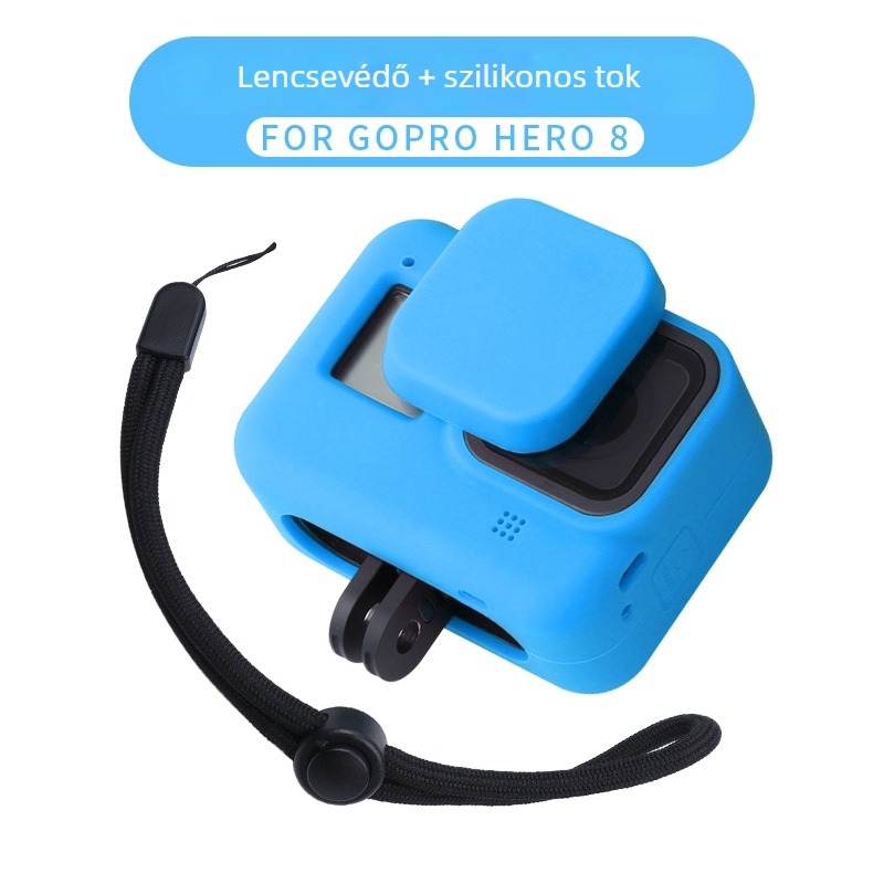 GoPro Hero8 szilikon védőtok lencsetakaróval
