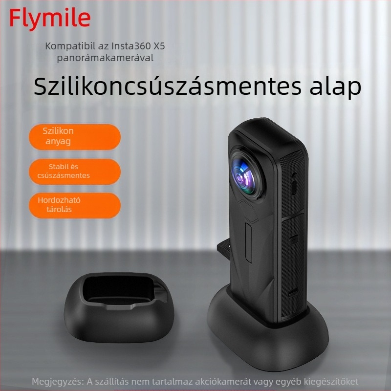 Insta360 X5 Szilikon Asztali Bázis Felvételi Klipekkel és Fix X4 Állvány - Modell X5004