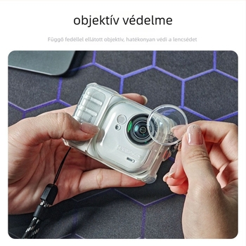 Insta360 GO Ultra védőtok – TPU, jégérzetű átlátszó, hőelvezetés, leesés elleni védelem