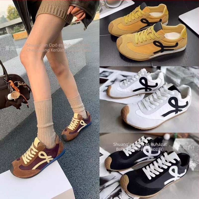Női bőr casual sneakers fűzős zárással, kerek orrú, könnyű, természetes gumi talppal