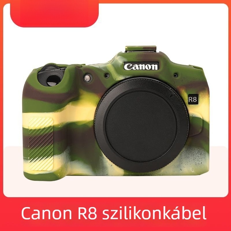 Canon EOS R8 fényképezőgéphez készült szilikon tok – porvédő és védőfedél