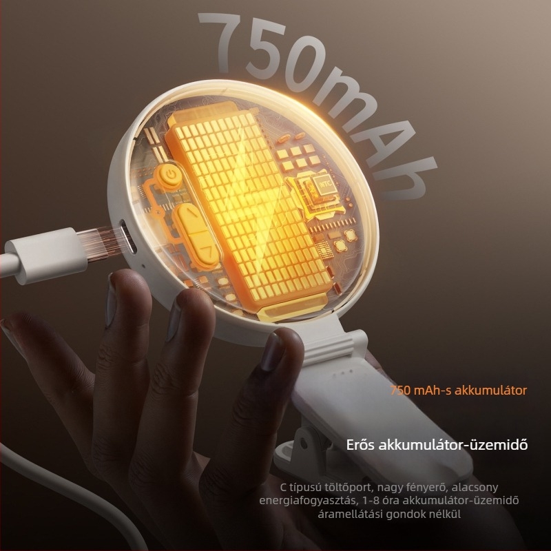 Csíptethető telefonvilágítás, 37 LED, állítható színhőmérséklet 2500K–9900K, kompakt, ideális selfie-hez, fényképezéshez és élő közvetítéshez