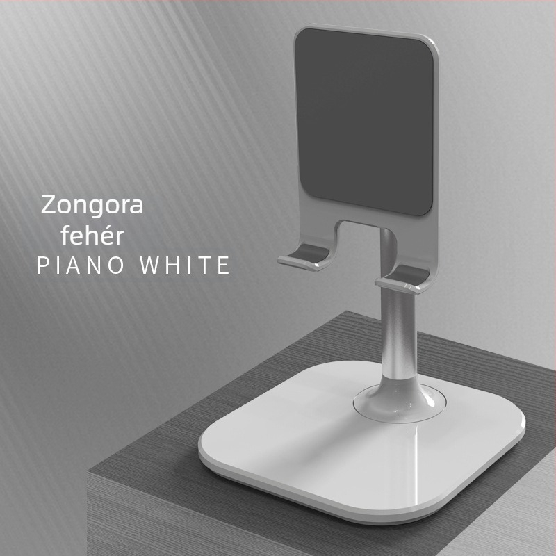 Teleszkópos, állítható asztali tartó telefonra és tabletre, emelő dizájn, kompatibil iPad/iPhone generációkkal, 145 g
