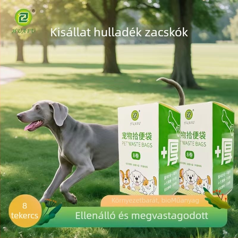Biodegradable macska- és kutyaürülék zacskók, mellény-stílusú, folyamatos tekercs, síknyílású kialakítás, testreszabott anyag