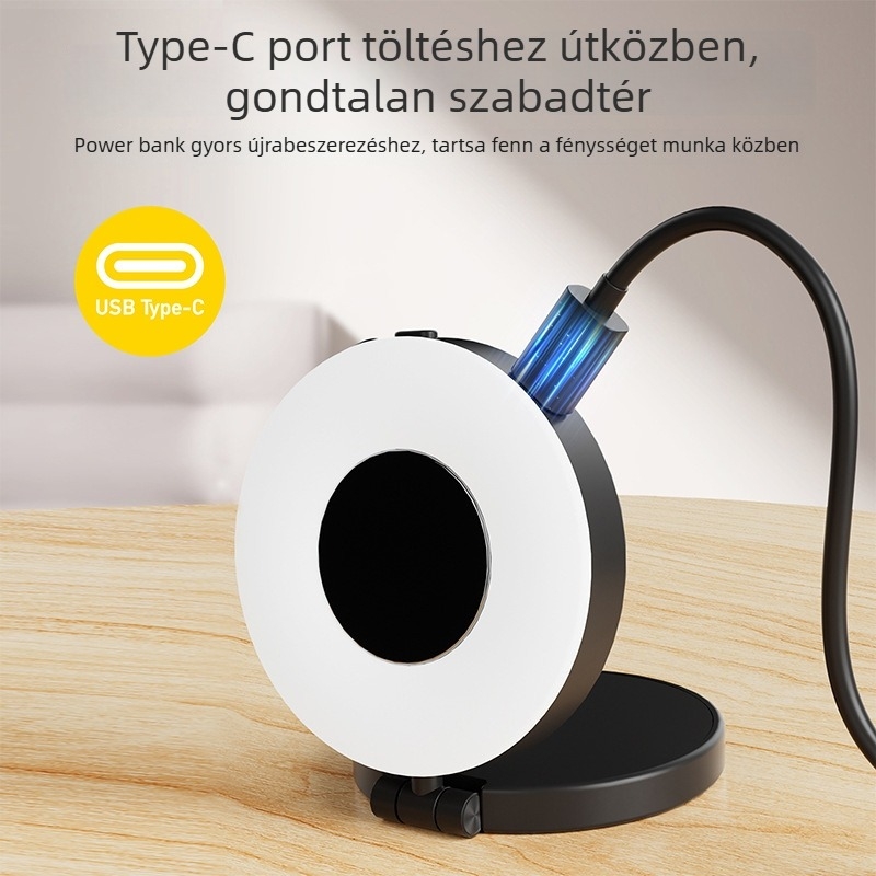 S80 mini töltőfény okostelefonokhoz, kézi selfie világítás, többszintű fényerő-szabályozás, 3,7V, kevesebb mint 10W
