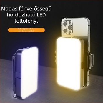 Kézi LED töltőfény, modell F-615, 4W, 5V/1A, beépített akkumulátor