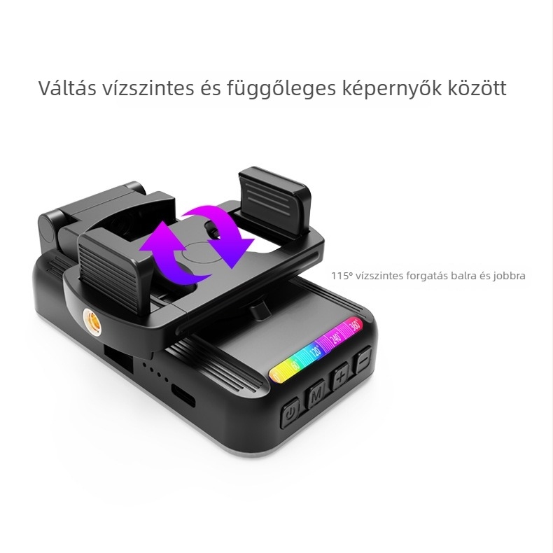 Kézi LED töltőfény, modell F-615, 4W, 5V/1A, beépített akkumulátor