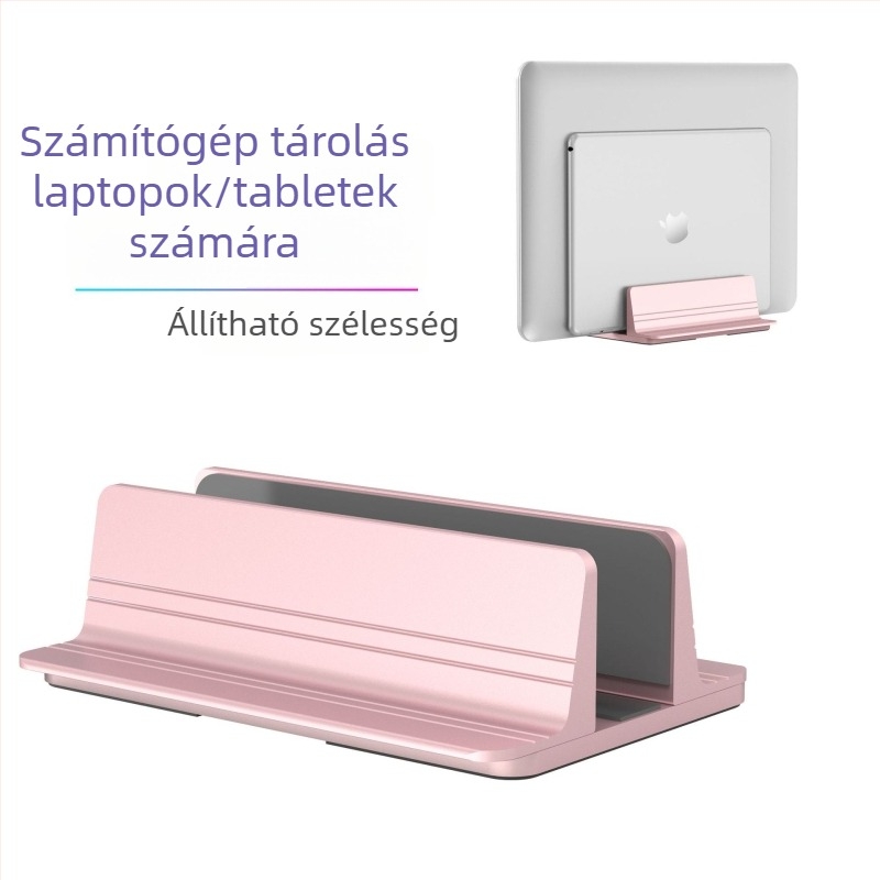 Edwin alumíniumötvözet – vertikális laptopállvány SJZJ005, kompatibilis 7–17 hüvelykes tabletekkel és laptopokkal