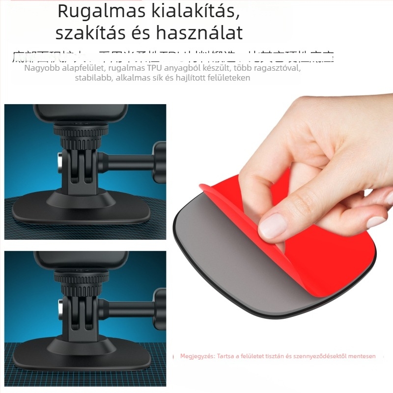 Univerzális TPU sisakadapter DJI Action / GoPro – GP383, 22 g, logónyomtatás elérhető
