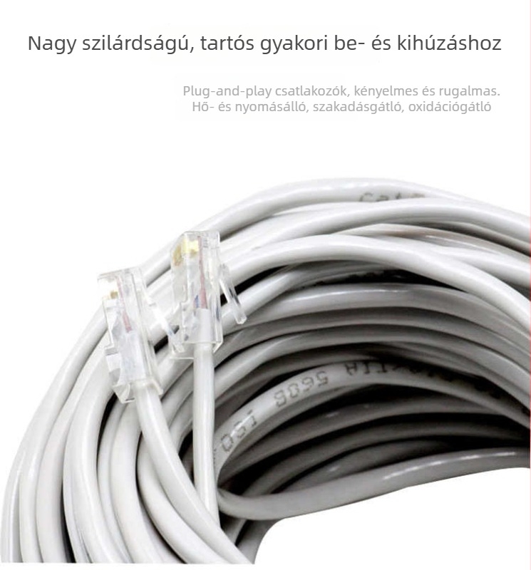 Cat6 Ethernet patch kábel – 1 m / 2 m / 5 m / 30 m, számítógépes hálózati kábel